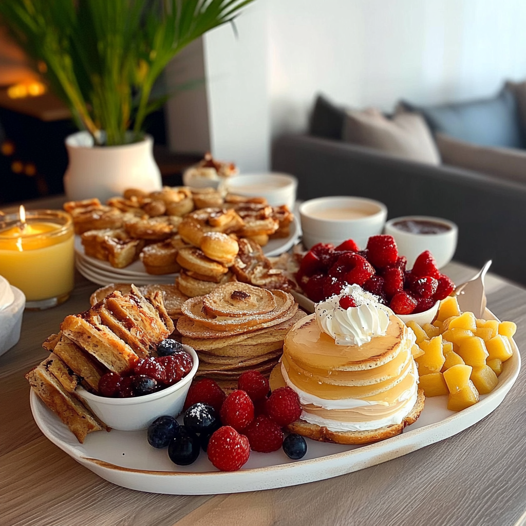 Colorful Breakfast Spread