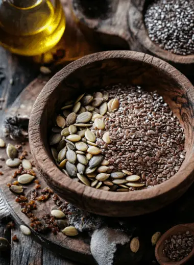 bariatric seed recipe in wooden bowl