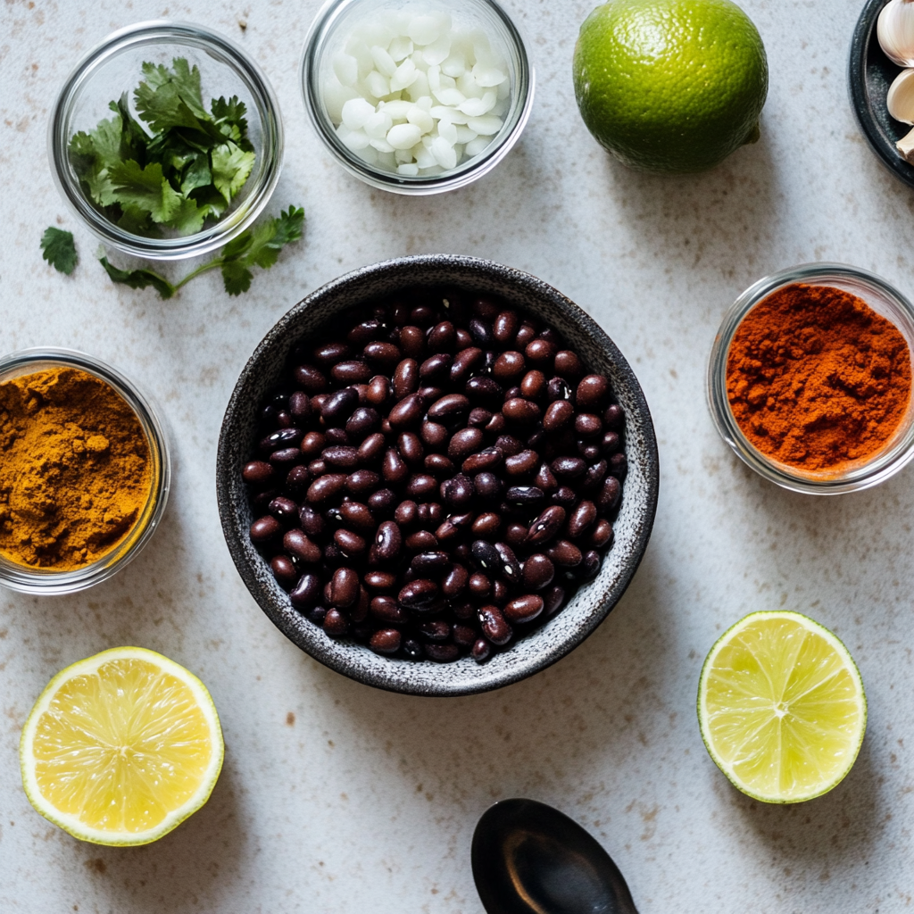 refried black beans ingredients