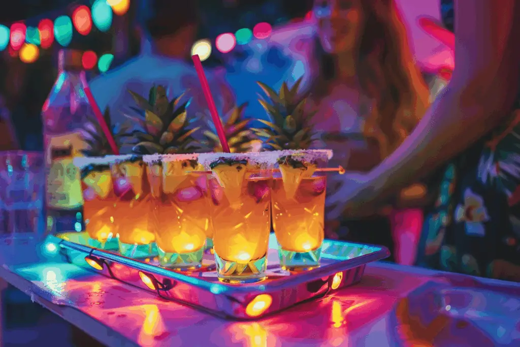 Hoochie mama shots recipe served at party