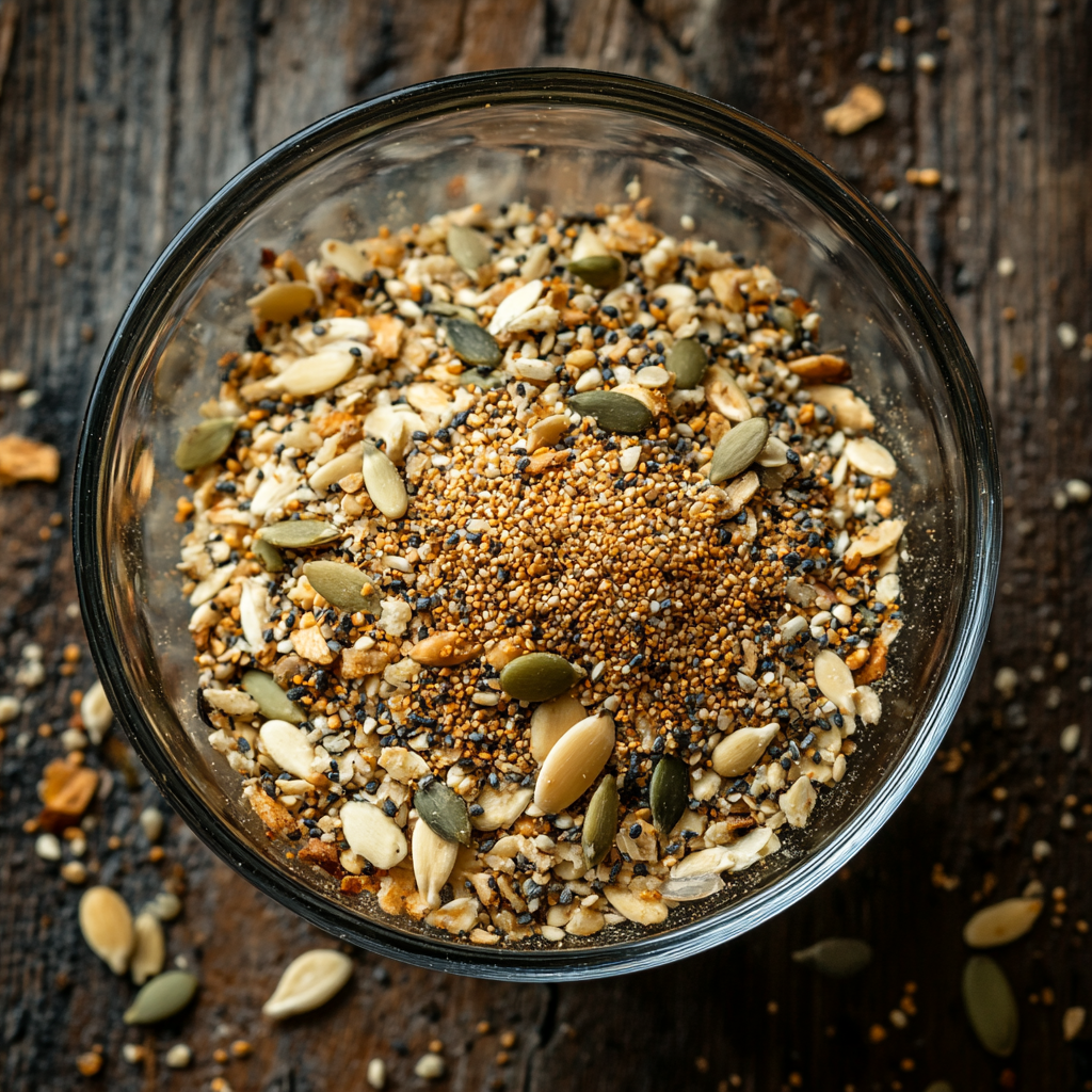 finished seed mix with yeast