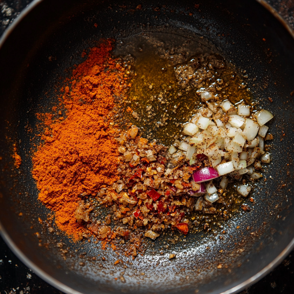blooming spices skillet