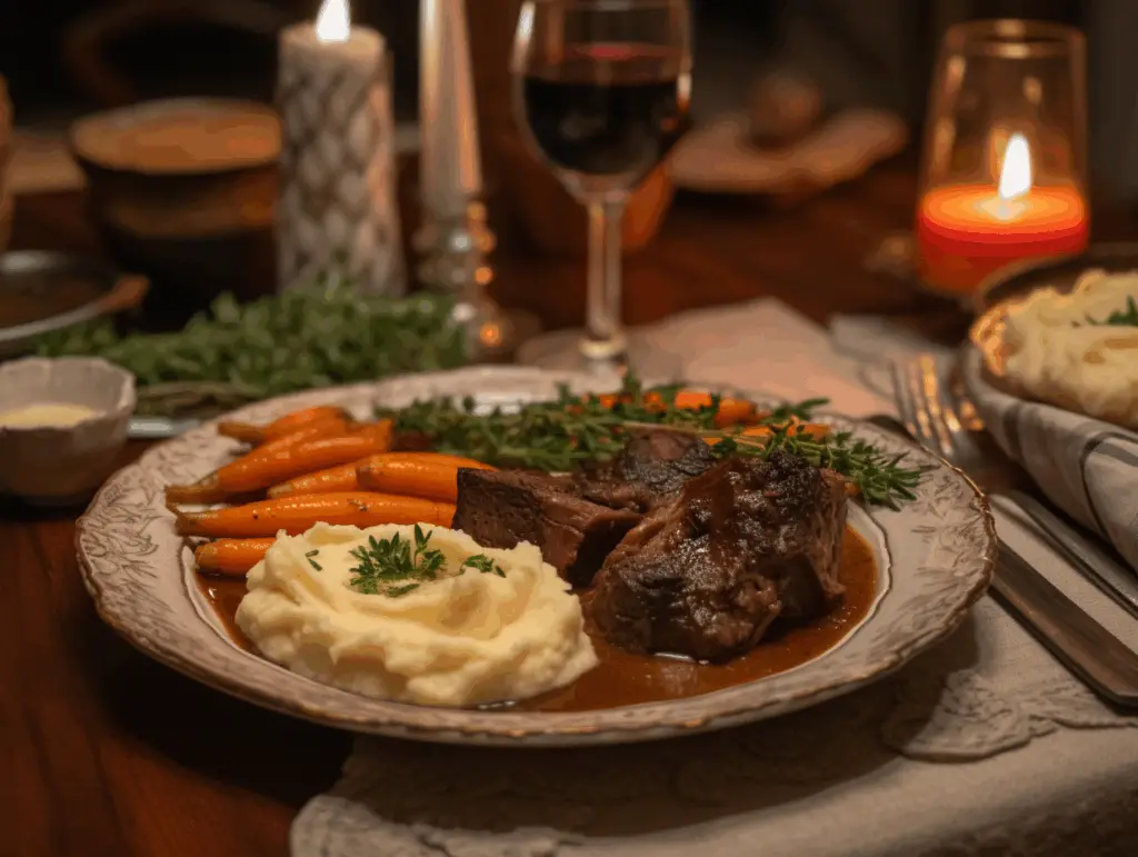  Short Ribs Instant Pot dinner plate