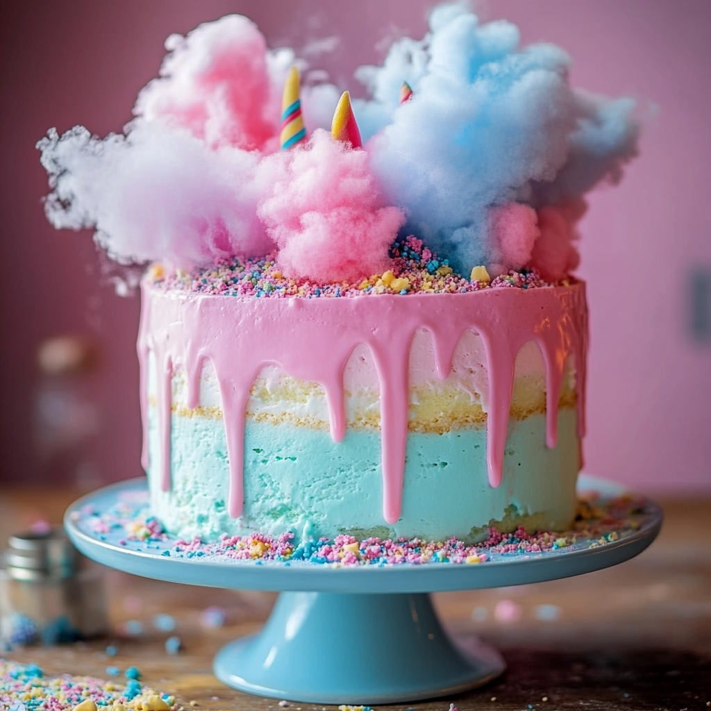 Easy Cotton Candy Cake – A Magical Dessert