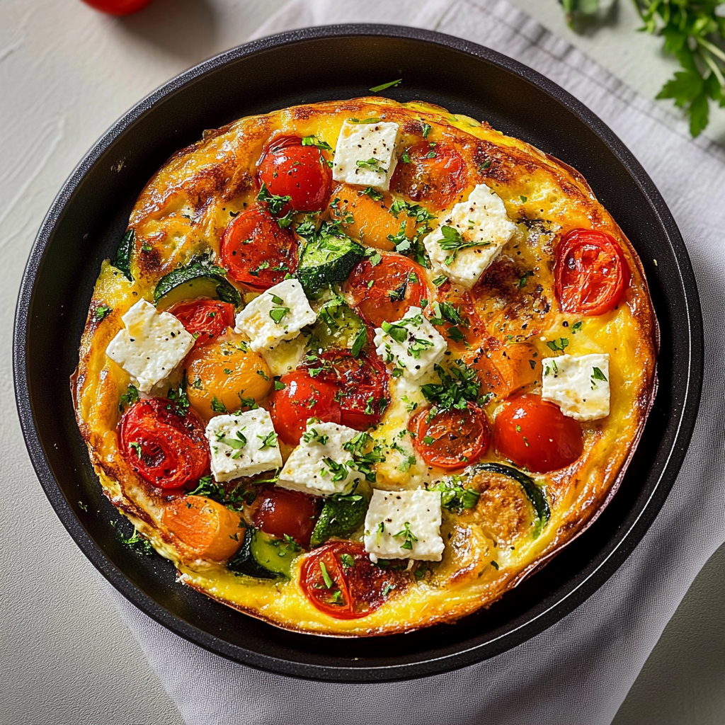 Italian Vegetable Frittata with Feta