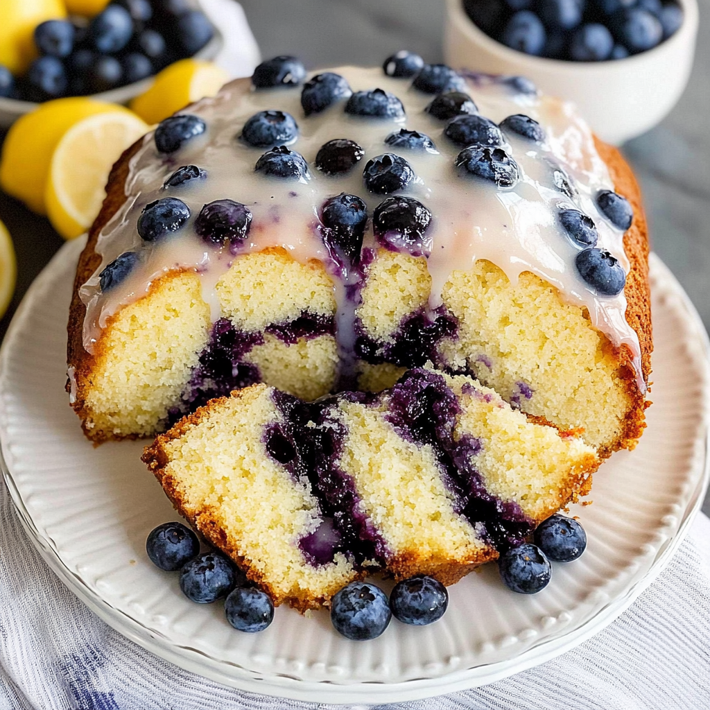 Lemon Blueberry Pound Cake