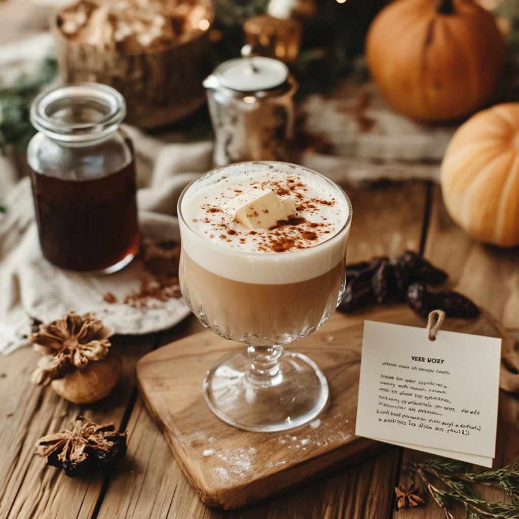 prune juice and butter recipe card layout