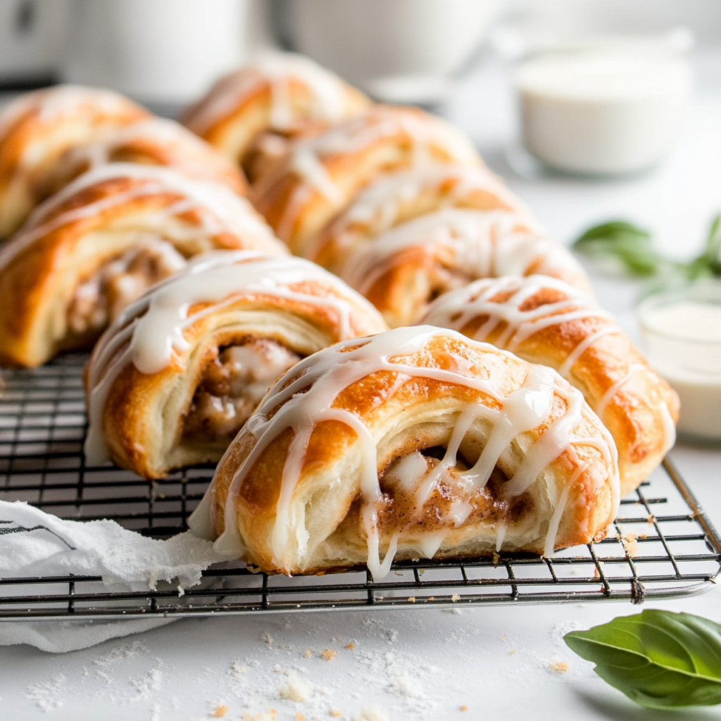 Full batch of cinnamon sugar crescent rolls