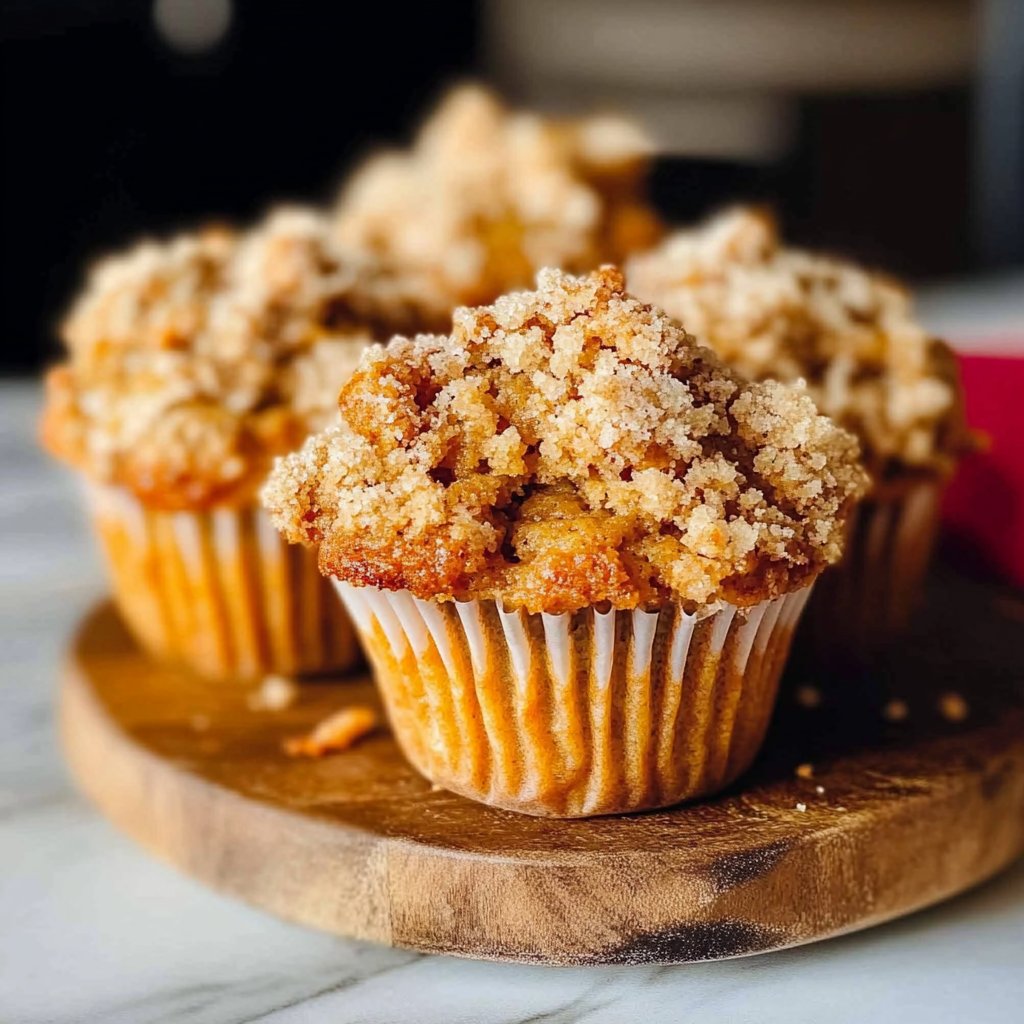 Apple Pumpkin Streusel Muffins