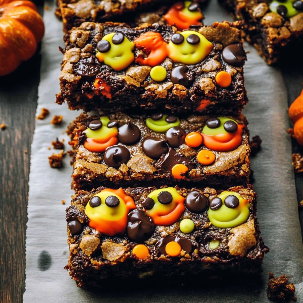 Halloween Cookie Bars