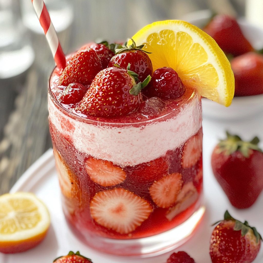 Strawberry Lemon Fizz
