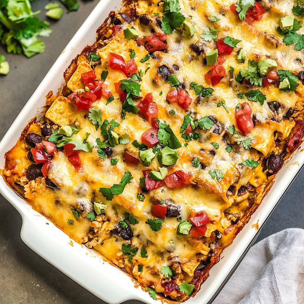 Chicken Burrito Casserole