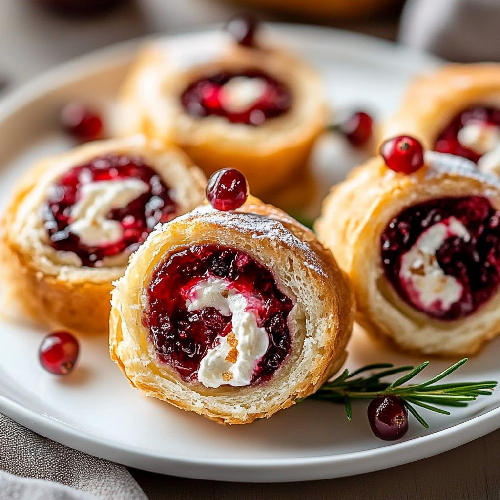 Christmas Cranberry Roll Ups