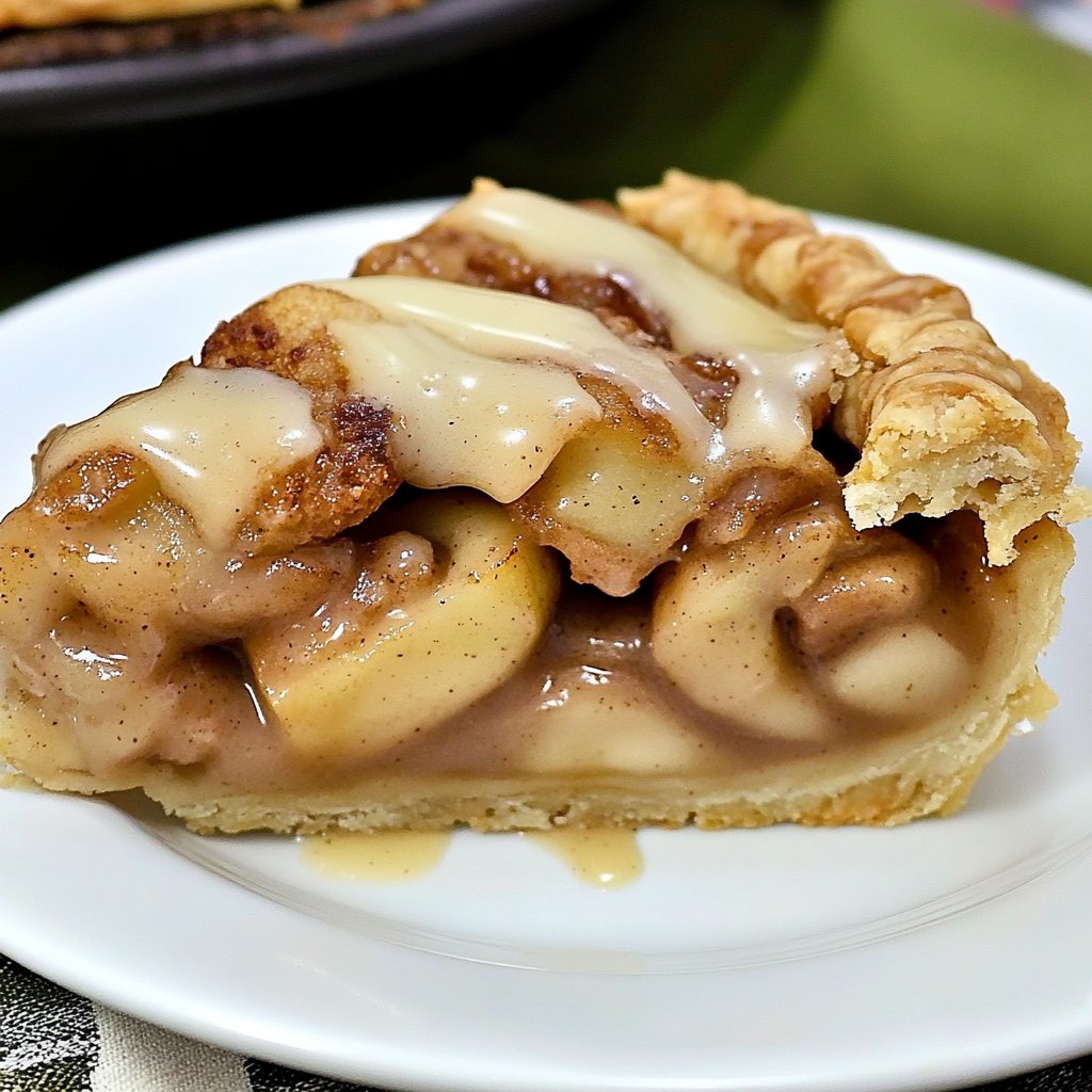Cinnamon Roll Apple Pie