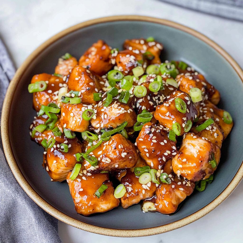 Crispy Honey Garlic Salmon Bites