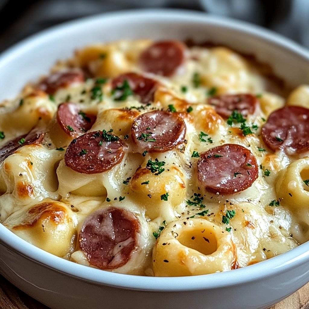 Crockpot Pierogi Casserole With Kielbasa