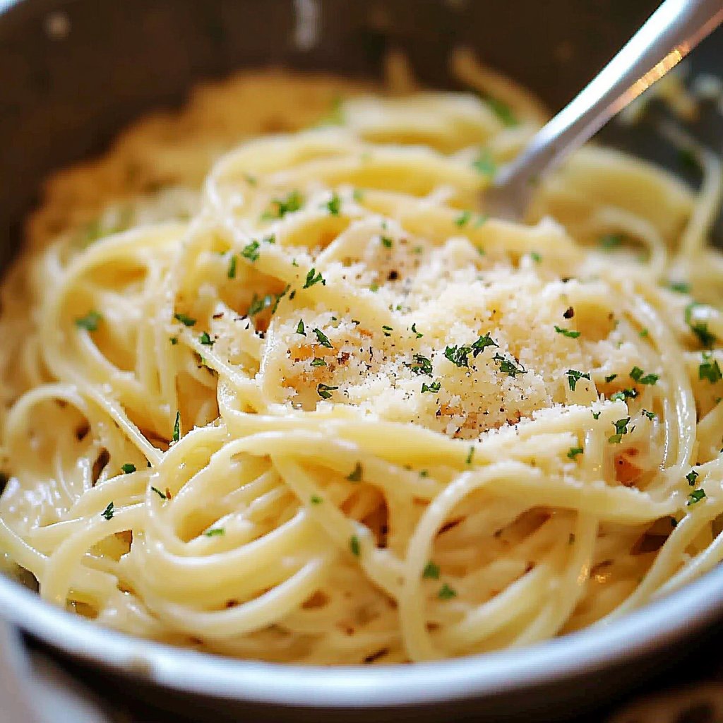 Garlic Parmesan Pasta (One Pot!)