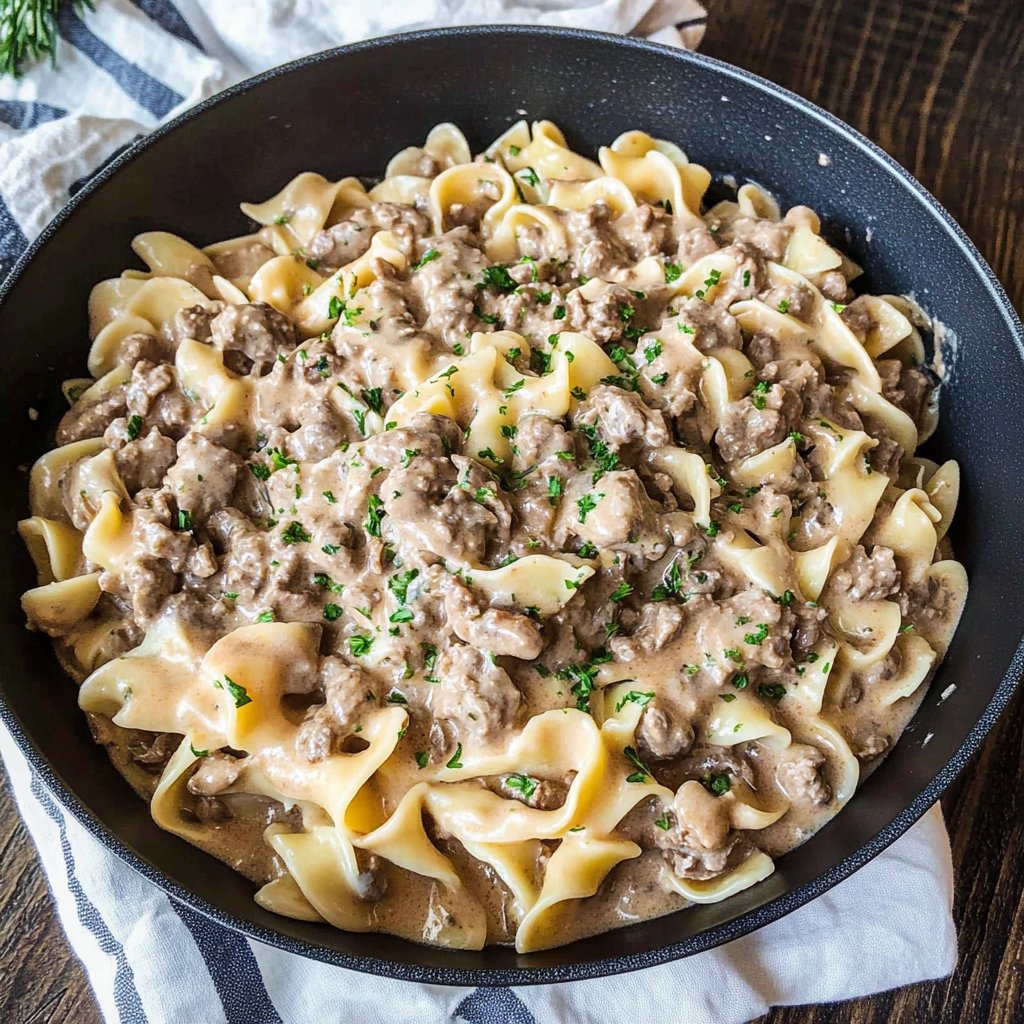 Ground Beef Stroganoff