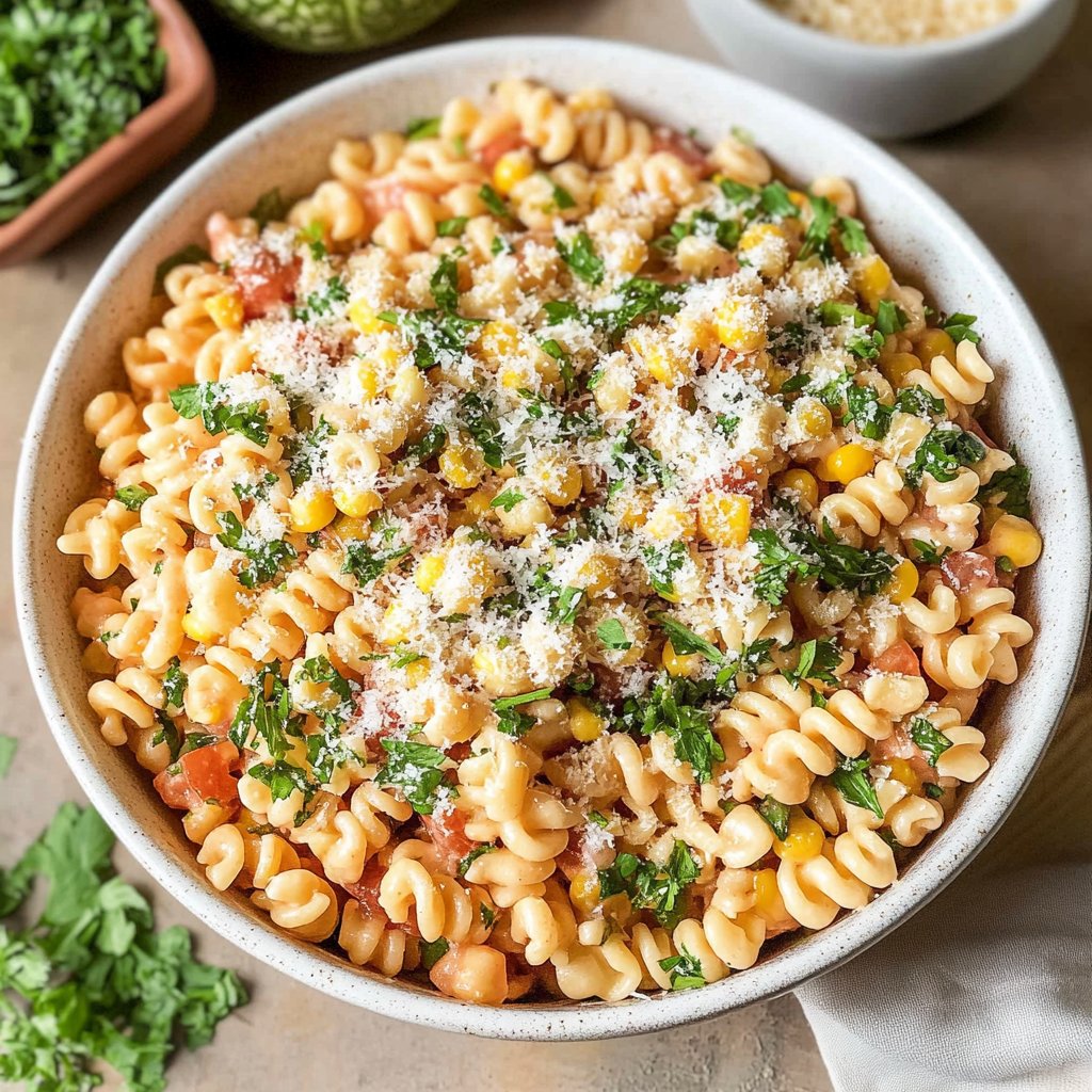 Healthy Street Corn Pasta Salad