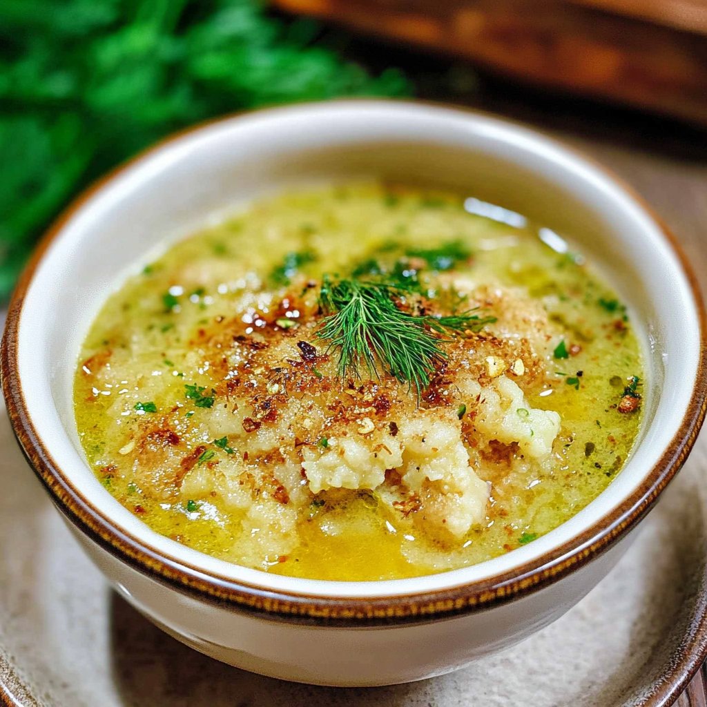 Mediterranean Cauliflower Soup