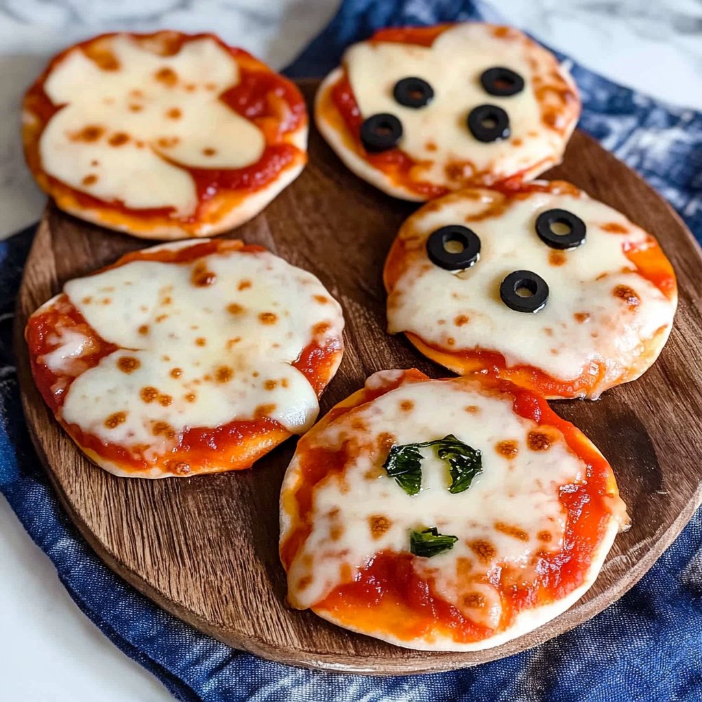 Mini Halloween Pizzas