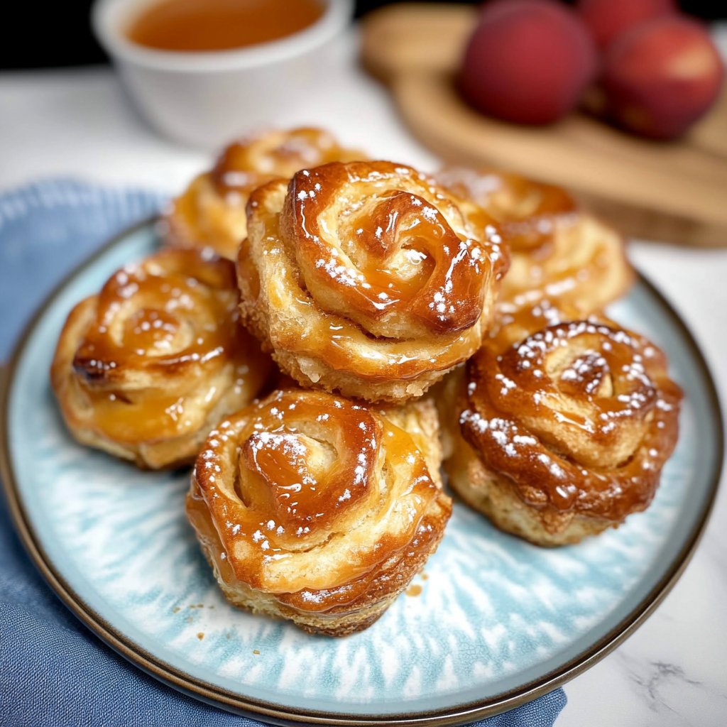 Peach Pie Cruffins