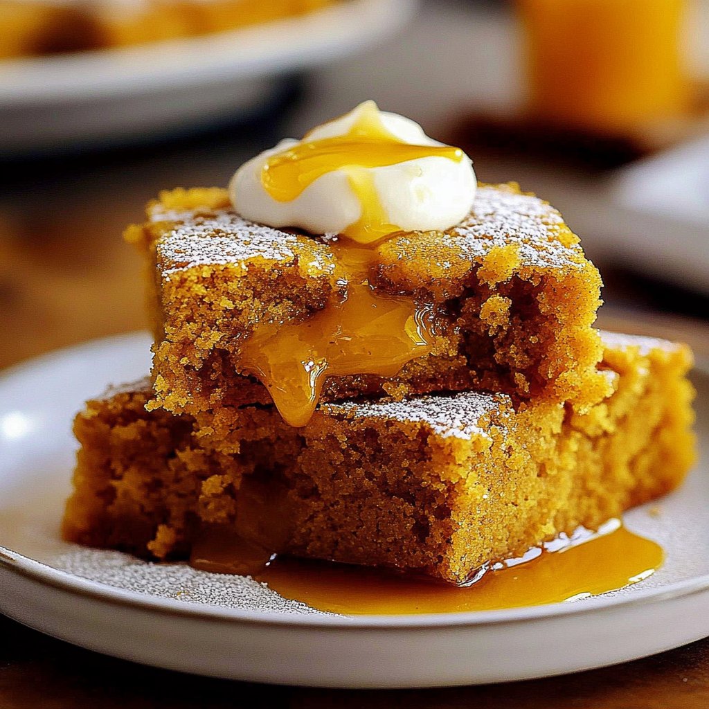 Pumpkin Cornbread with Cinnamon Honey Butter