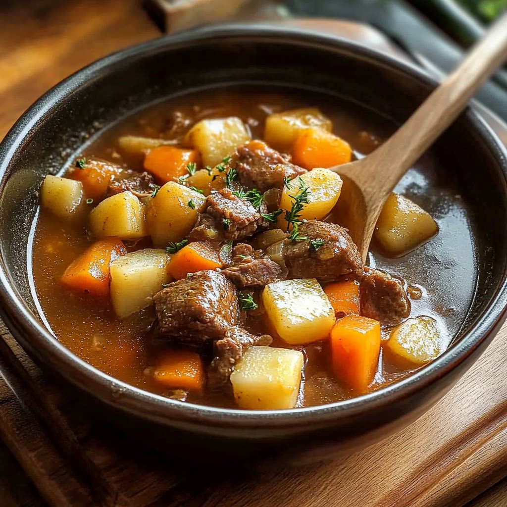 Slow Cooker Savory Beef Stew Delight
