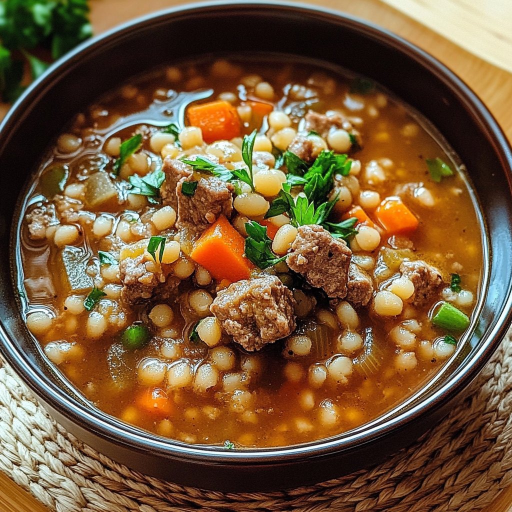 Beef Barley Soup