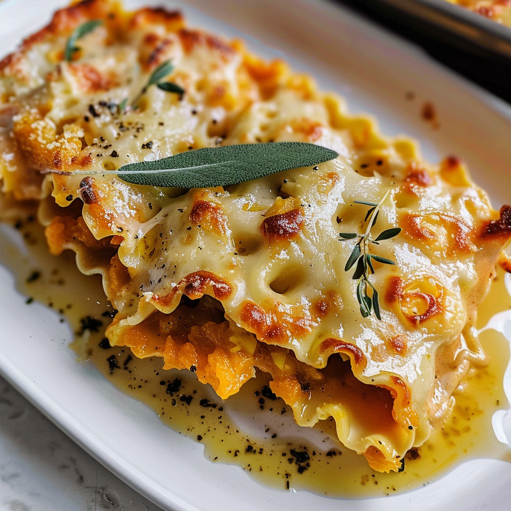Butternut Squash Lasagna Rolls
