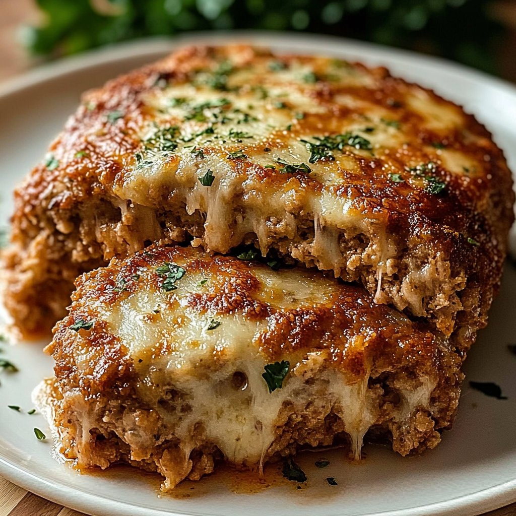 Chicken Meatloaf Garlic Parmesan