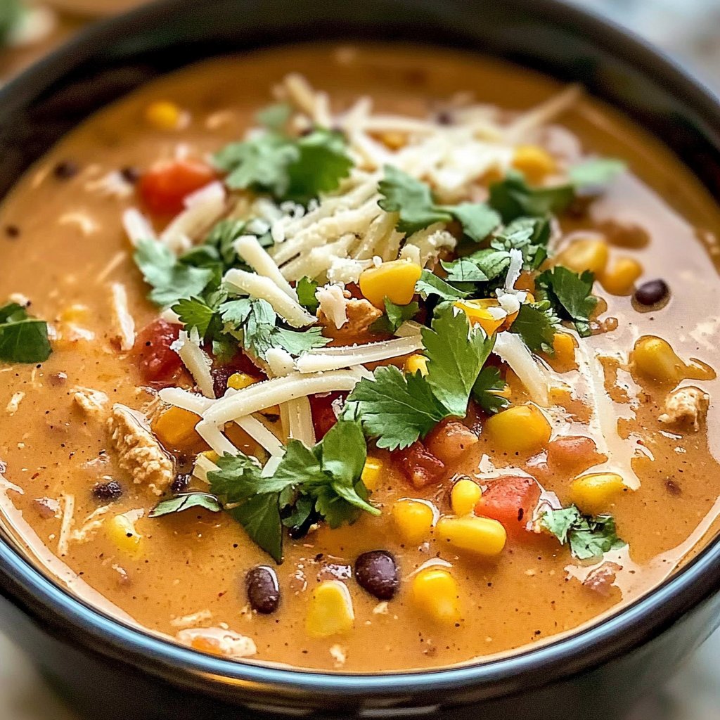 Chicken Taco Soup with Cream Cheese