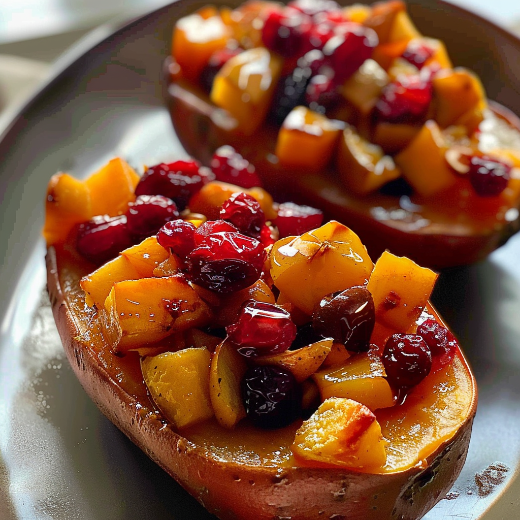 Cranberry Apple Sweet Potatoes
