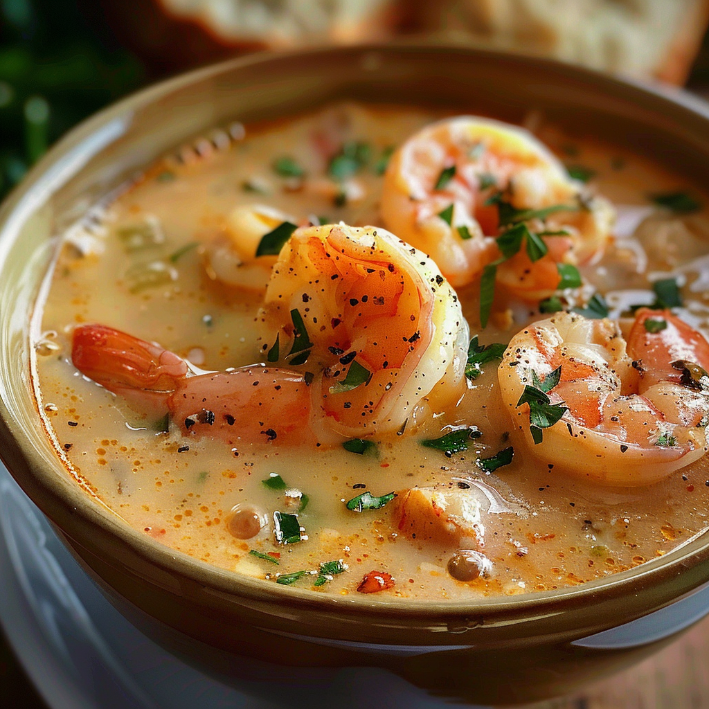 Creamy Crab and Shrimp Seafood Bisque
