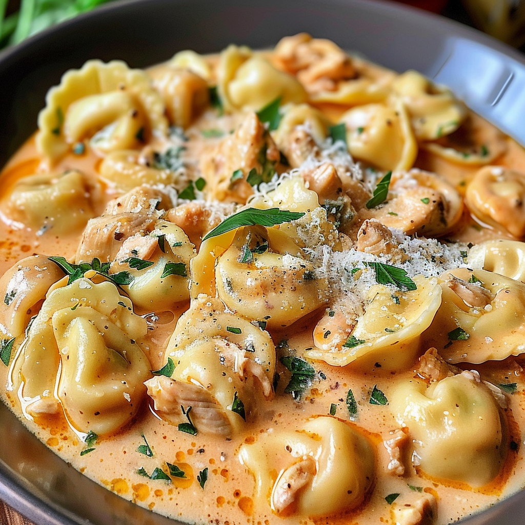 CrockPot Chicken Tortellini