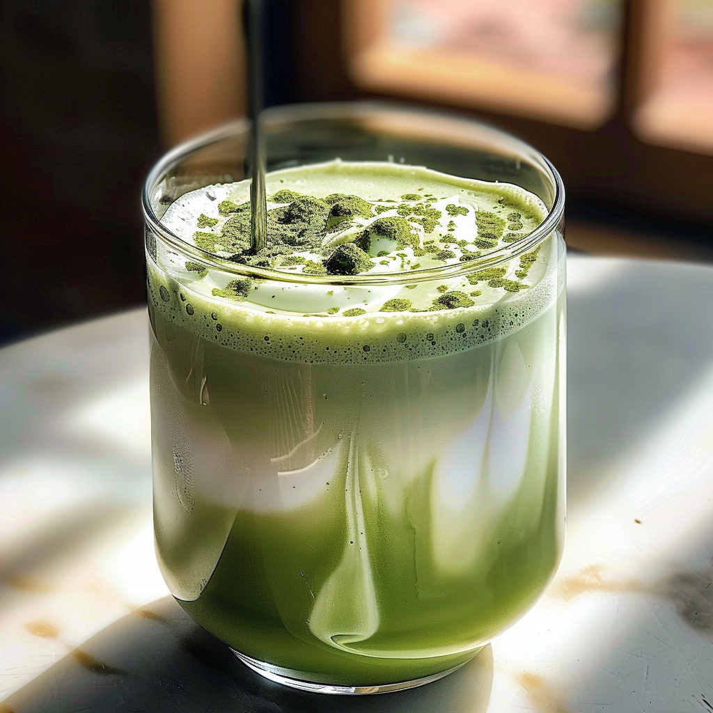 Dirty Matcha Latte