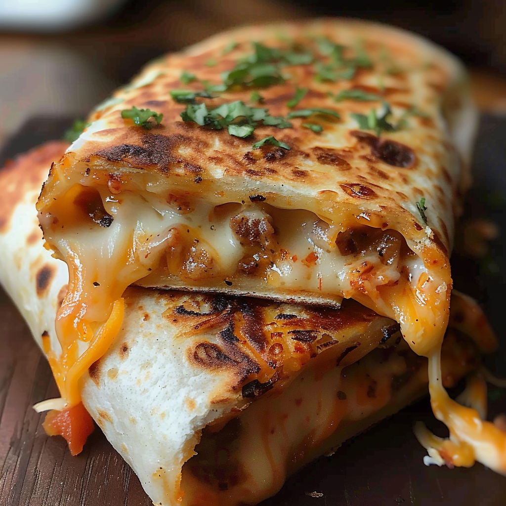 Easy Grilled Cheese Burrito