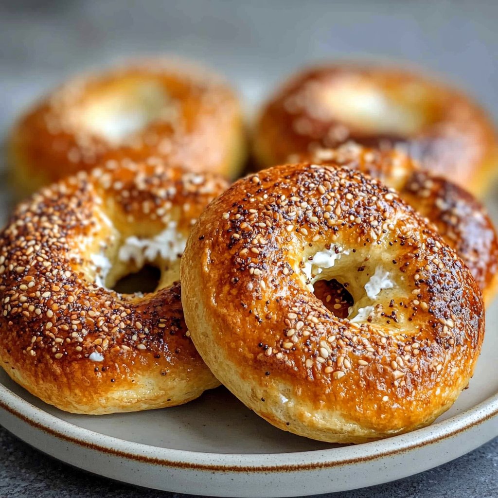 Fluffy & Healthy Greek Yogurt Bagels