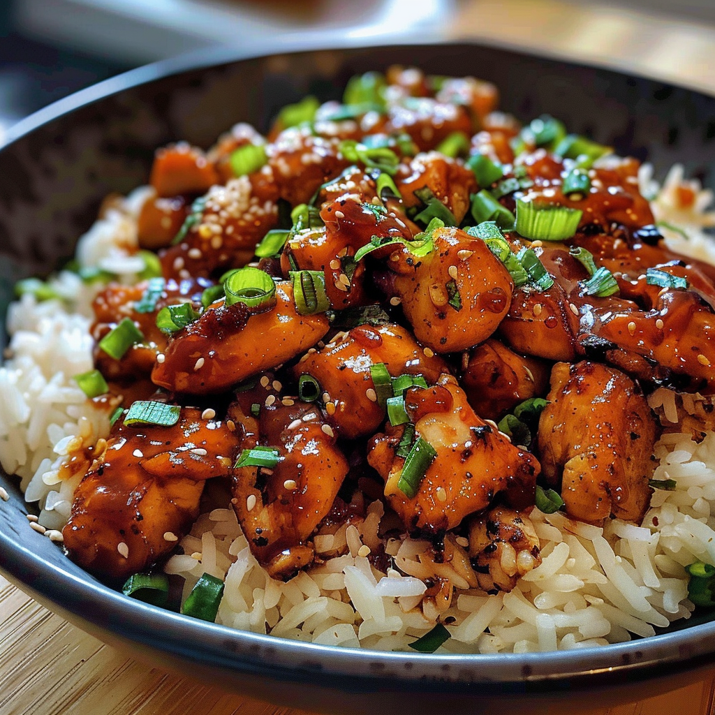 Honey BBQ Chicken Rice