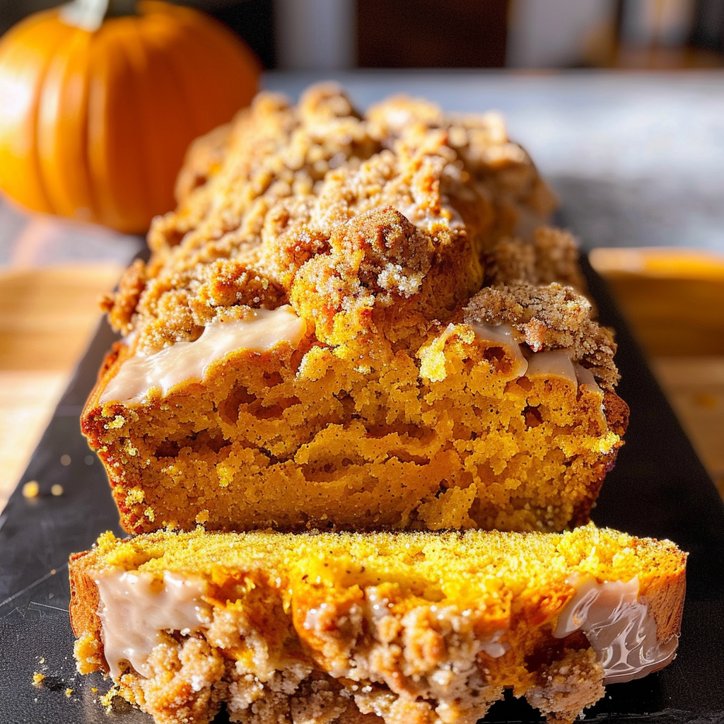 Pumpkin Streusel Bread