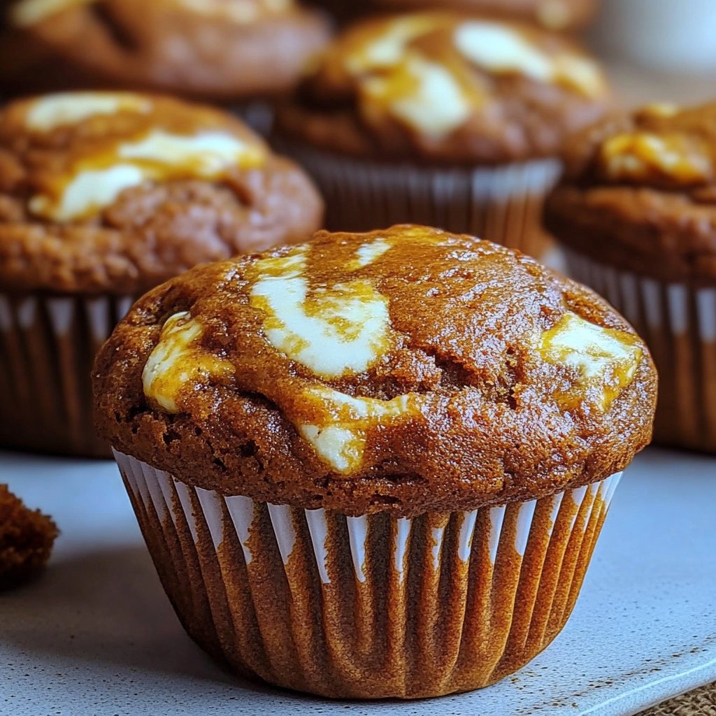 Pumpkin Swirl Muffins