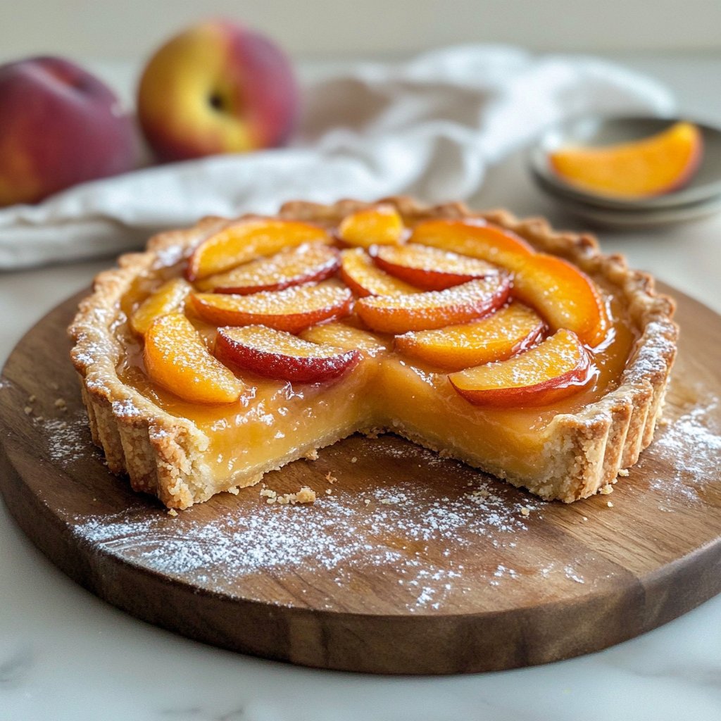 Rustic Peach Tart