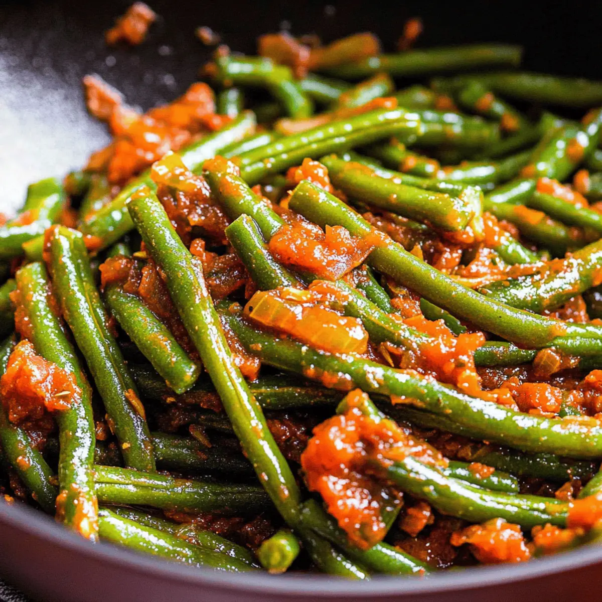 Green Beans with Tomato Sauce