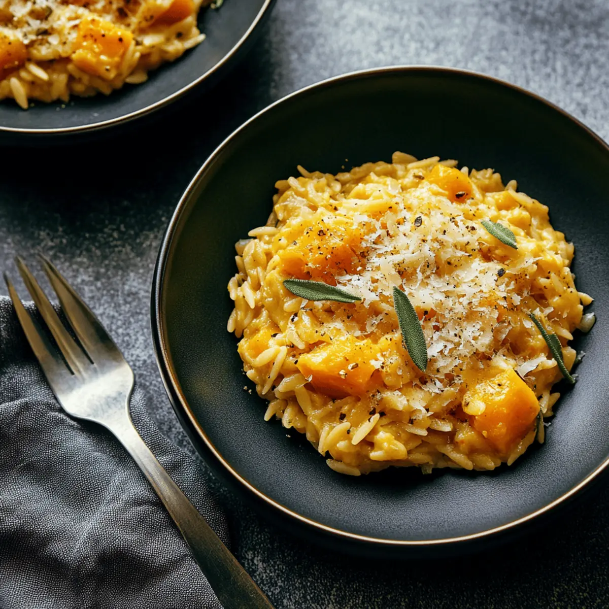 Brown Butter Orzo with Butternut Squash and Sage