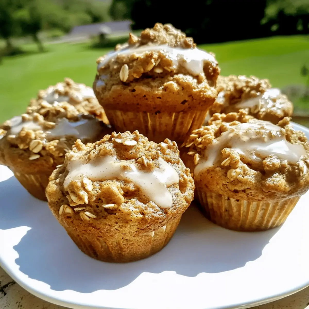 Apple Cinnamon Oatmeal Muffins