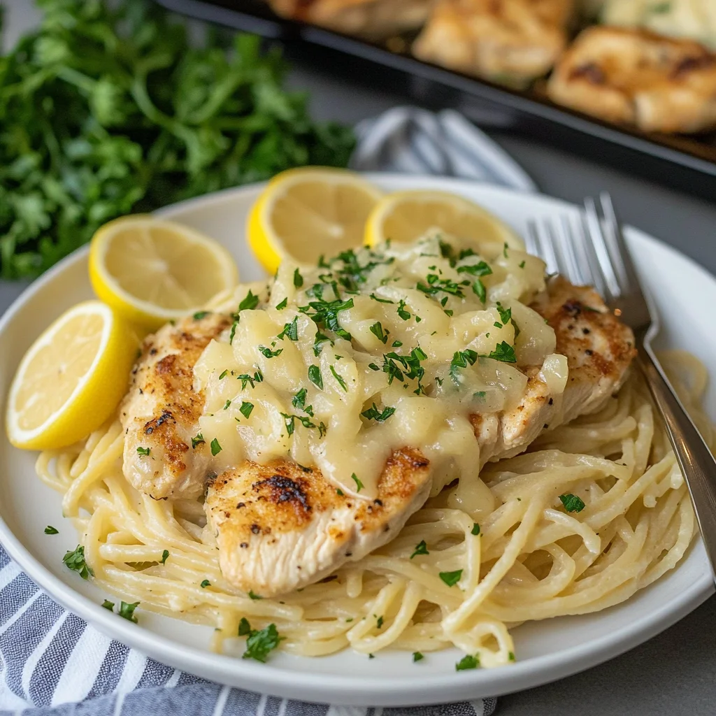 lemon garlic chicken pasta: A Flavorful Delight - quickdinnersolutions.com