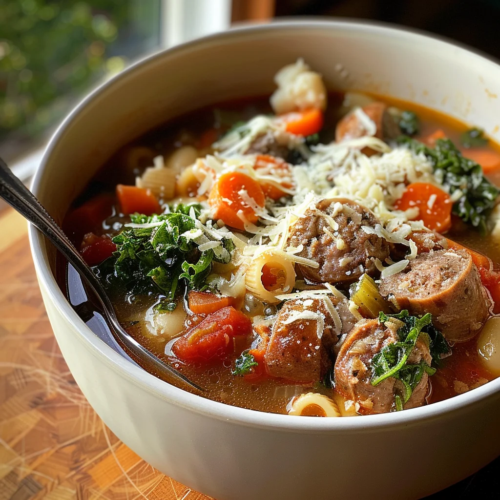 Parmesan Italian Sausage Soup
