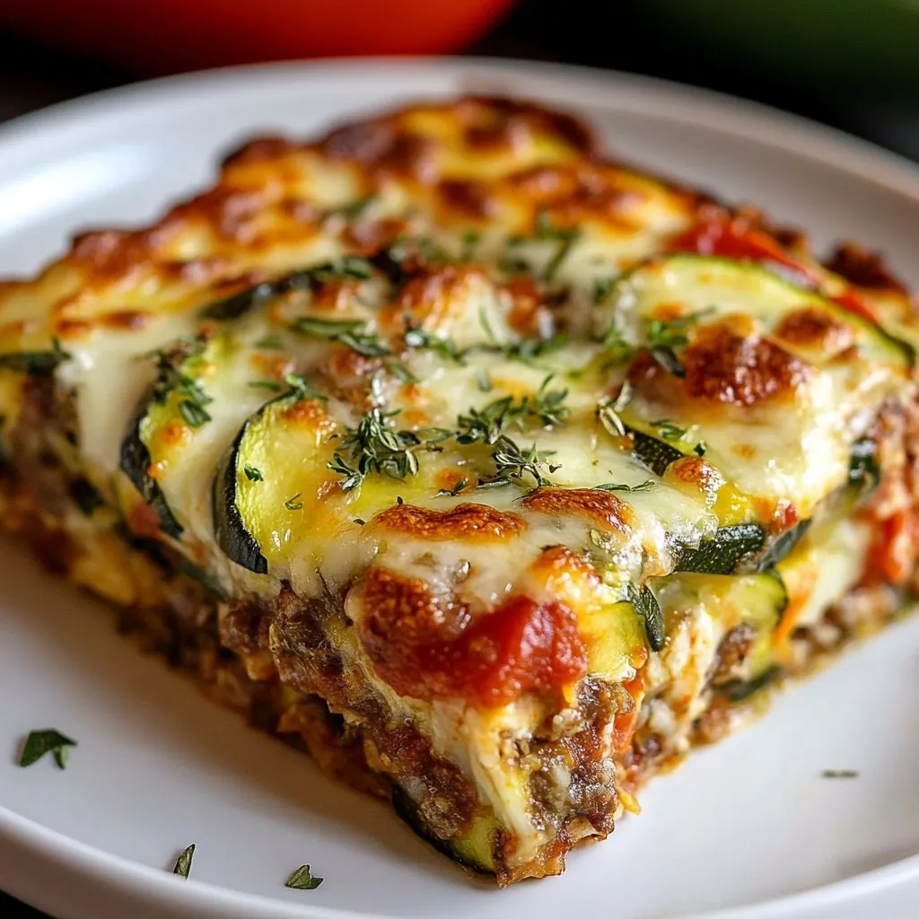 Zucchini Pizza Casserole